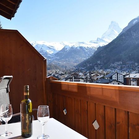 Wohnung In Zermatt Mit Postkarten Matterhornblick Bagian luar foto