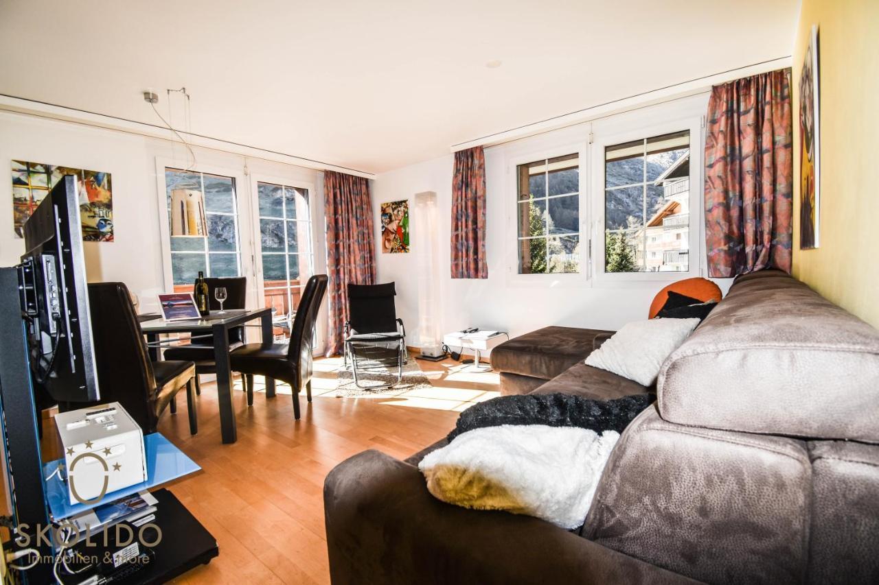 Wohnung In Zermatt Mit Postkarten Matterhornblick Bagian luar foto