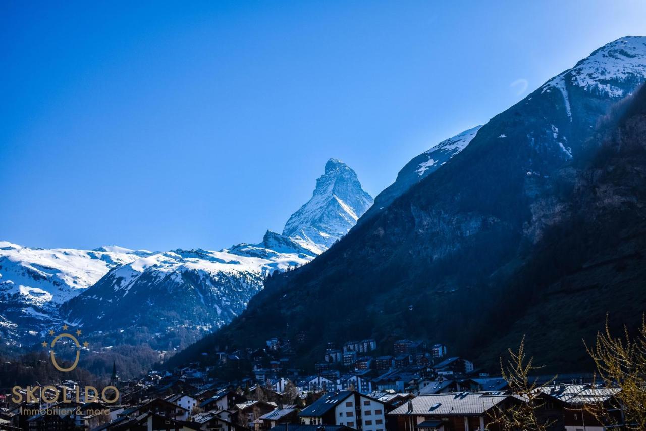Wohnung In Zermatt Mit Postkarten Matterhornblick Bagian luar foto